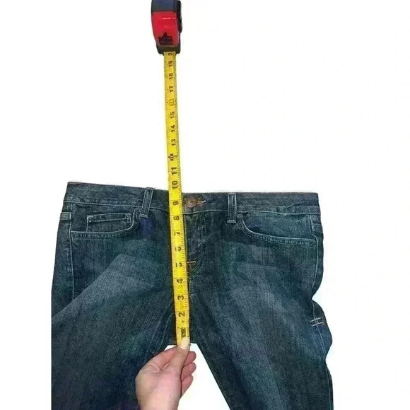 Peoples Liberation Denim Janine Flare Blue Jeans Women’s Size 28 Embroidered - Picture 5 of 12